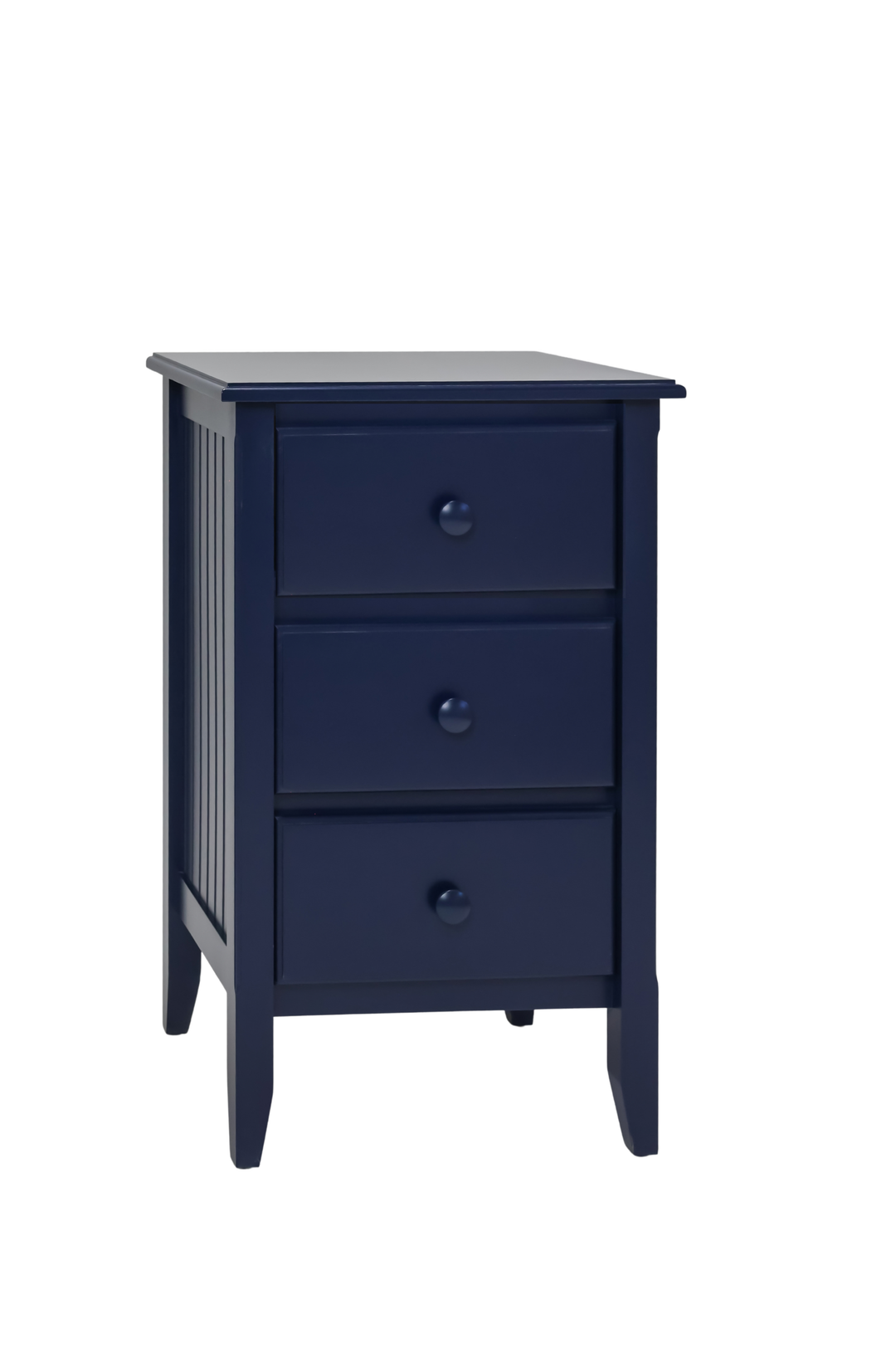 3-Drawer Nightstand with Small Mushroom Knobs in Lake (2 of 2)