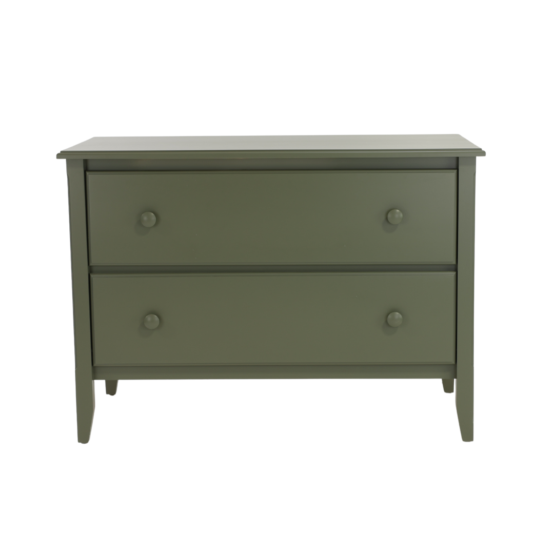 2-Drawer Wide Chest in Knotty