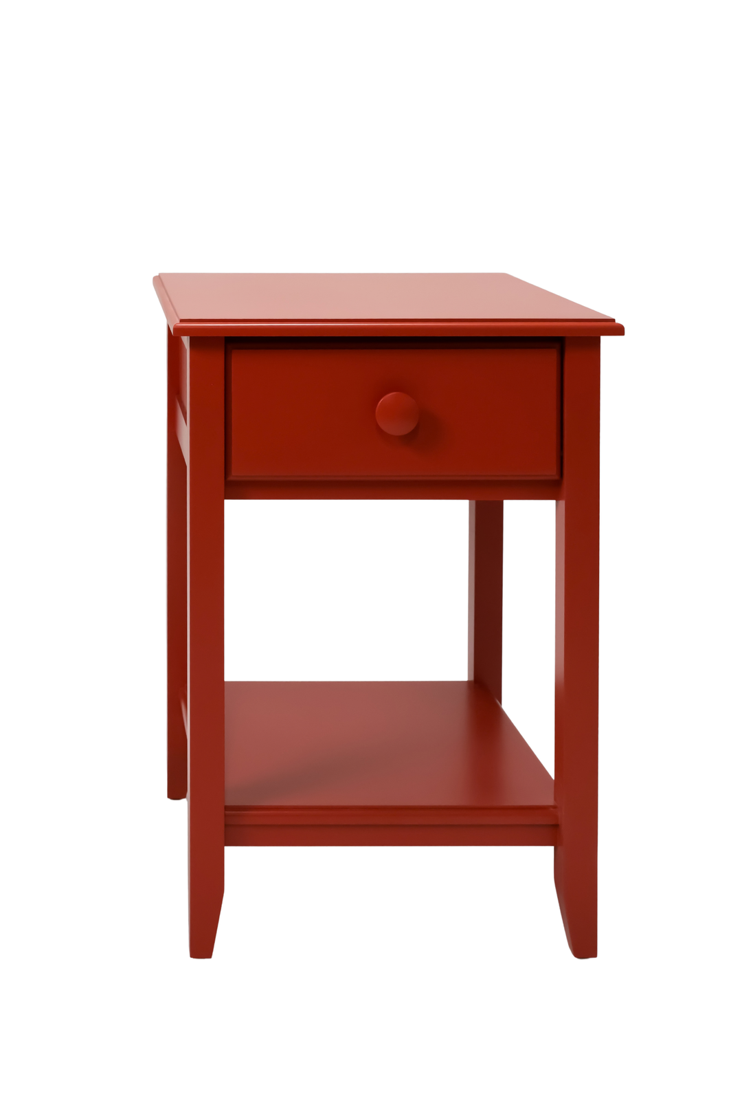 Tall Wide Bay End Table in Tango