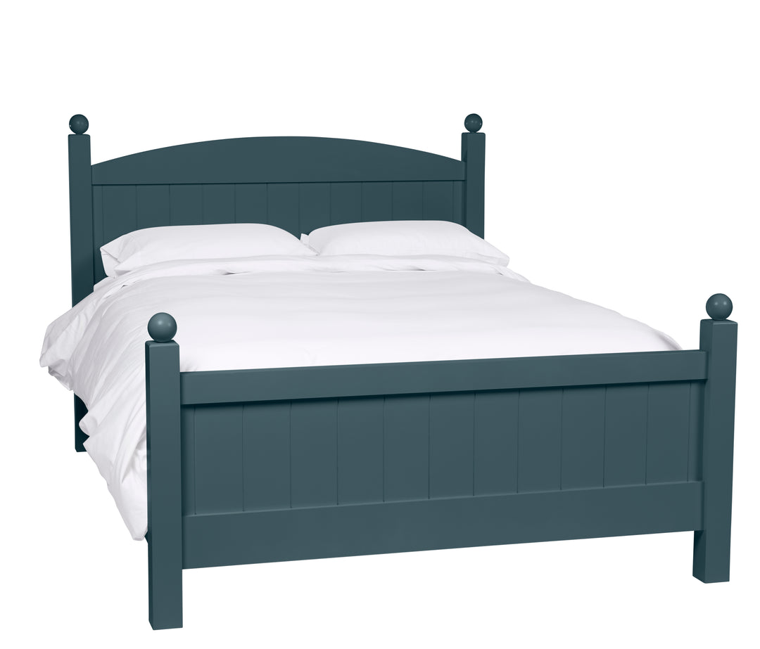 Queen Celeste Standard Bed with Barnboard Panels in Nocturne