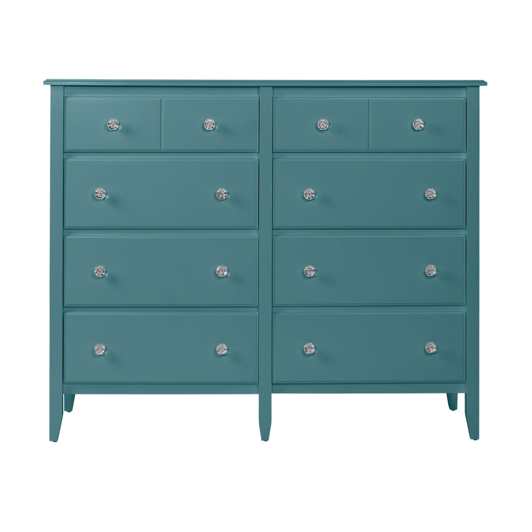 8-Drawer Dresser in Evangeline with Crystal Knobs -- Slight Modification in Dimensions