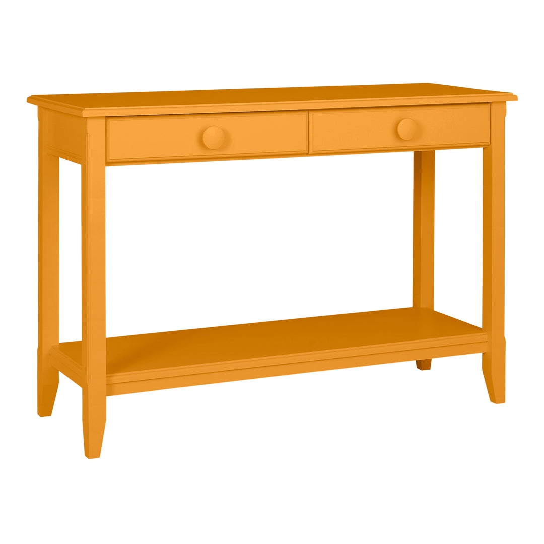 Harbor Hall Table with Large Mushroom Knobs in Marigold