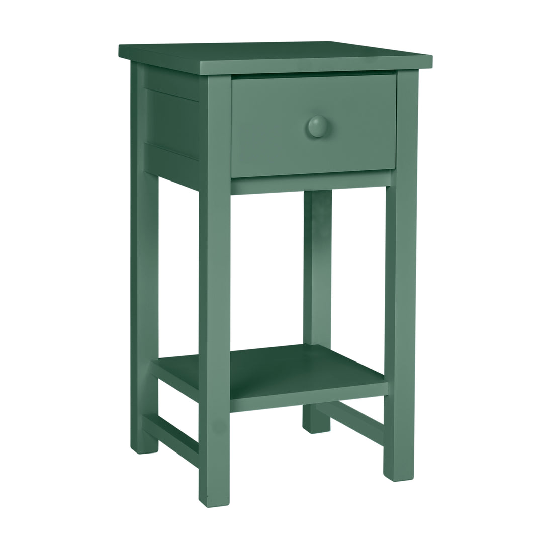 Farmhouse Nightstand with Small Mushroom Knob in Spruce